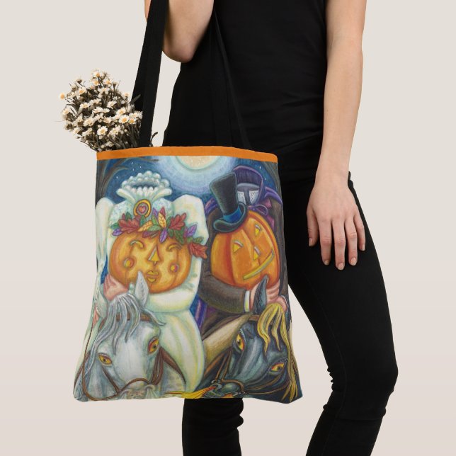 Bolso De Tela Boda DE HOLLOW DORMIDO, HORSEMAN HALLOWEEN SIN CAB (Detalle)