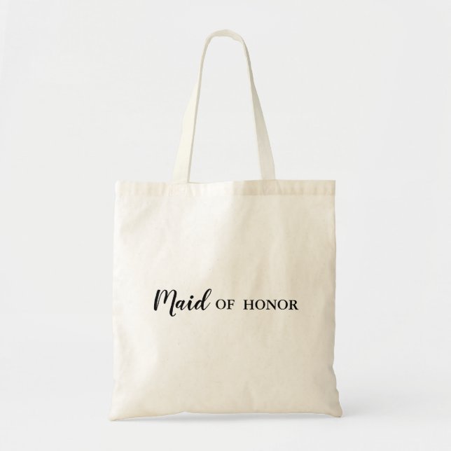 Bolso De Tela Boda de honor personalizado (Frente)