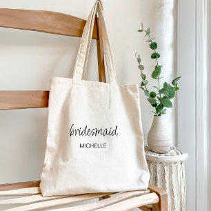Bolso De Tela Boda de la dama de honor de estilo minimalista mod
