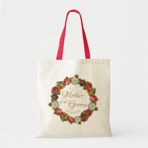Bolso De Tela Boda de la Madre del Groom Vintage Flores de Otoño