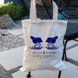 Bolso De Tela Boda de la Presidencia Moderna de Mid Century Bag,<br><div class="desc">Celebre su amor por el mobiliario moderno de mediados de siglo y de la época de Eames con esta bolsa de tote clásica. Presenta la silueta de rockeros de plástico moldeado a juego en azul marino. Haga una excelente bolsa de regalo para dar la bienvenida a los huéspedes a su...</div>