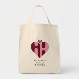 Bolso De Tela Boda de Lujo Romántico con Monograma HH
