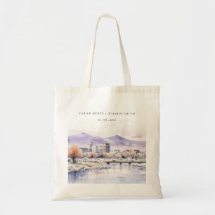 Bolso De Tela Boda de paisaje en acuarela en Boise, Idaho
