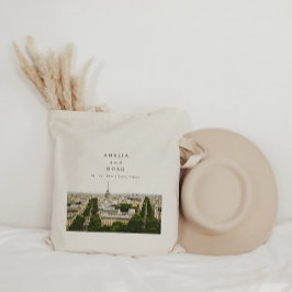 Bolso De Tela Boda de París personalizado acuarela tote bag