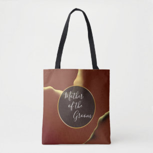 Bolso De Tela boda De Resumen Elegante De Oro De Borgoña 🤵