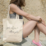 Bolso De Tela Boda de tipografía de escritura blanca mínima en b<br><div class="desc">Si necesitas más personalización,  por favor,  no dudes en enviarme un mensaje a yellowfebstudio@gmail.com.</div>