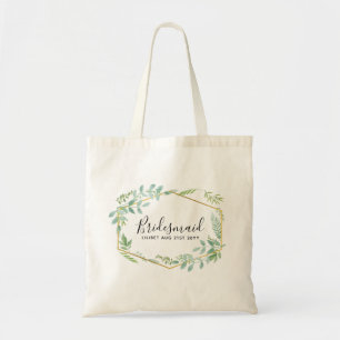 Bolso De Tela Boda de vegetación de hojas de jardín botánico