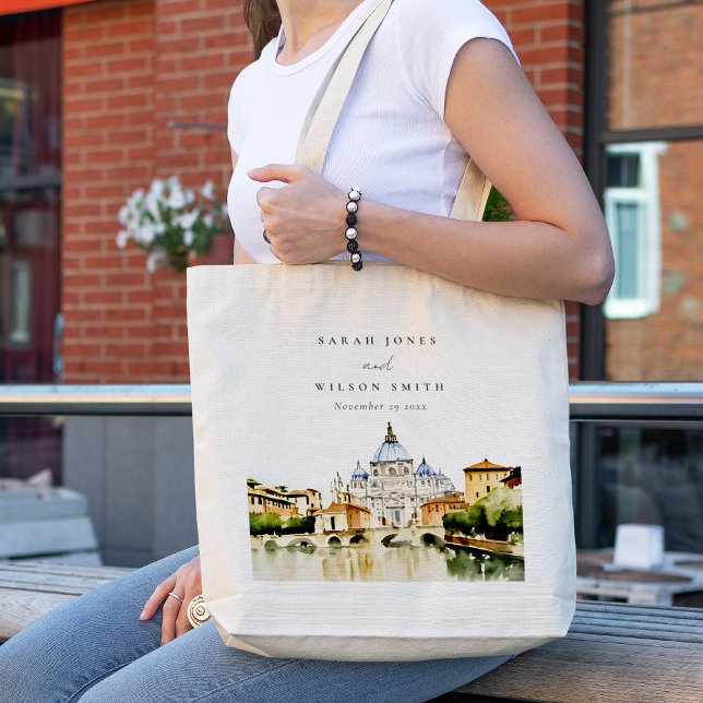 Bolso De Tela Boda del paisaje acuático de la Ciudad del Vatican (Subido por el creador)
