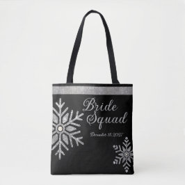 Bolso De Tela Boda Diamond Snowflake