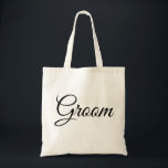 Bolso De Tela Boda elegante y personalizado de novio regalo para<br><div class="desc">Bolsa de boda de tote elegante personalizada</div>