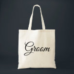 Bolso De Tela Boda elegante y personalizado de novio regalo para<br><div class="desc">Bolsa de boda de tote elegante personalizada</div>