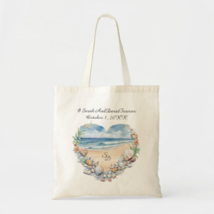 Bolso De Tela Boda en la Playa Azul