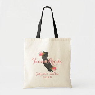 Bolso De Tela Boda Estatal Team Bride California