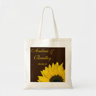 Bolso De Tela Boda girasol Bag de bienvenida