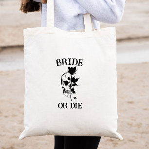 Bolso De Tela Boda gótica Bachelorette Party Personalizado Novia
