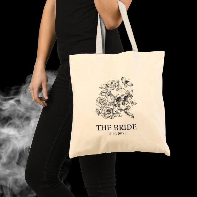 Bolso De Tela Boda gótica novia Tote Bag (Subido por el creador)