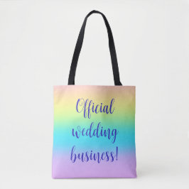 Bolso De Tela Boda gradiente gradiente arcoiris pastel