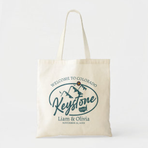 Bolso De Tela Boda Keystone Colorado Bienvenida a Tote Bag