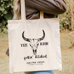 Bolso De Tela Boda occidental personalizado Bachelorette Party<br><div class="desc">¿Necesitas una fiesta nupcial para tu próximo boda occidental? Si es así, ¡entonces necesitas revisar nuestras bolsas de tote del grupo de la soltera boda occidental personalizado! Nuestras bolsas de tote son perfectas para la futura novia y sus damas de honor. Pueden ser personalizadas con cualquier nombre o monogramación, y...</div>
