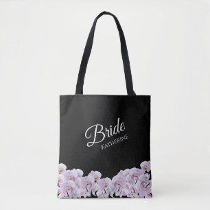 Bolso De Tela Boda Orquídeas Blancas Abrazo-Novia-