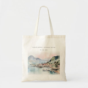 Bolso De Tela Boda paisaje acuarela Kauai Hawaii