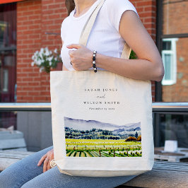 Bolso De Tela Boda paisajístico de viñedos de Napa Valley Waterc
