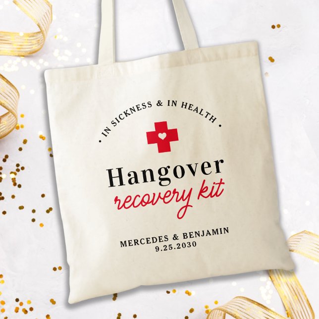 Bolso De Tela Boda personalizado de Hangover Recovery Kit (Subido por el creador)