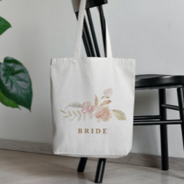 Bolso De Tela Boda Romántico De Flores De Agua Para Novia