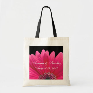 Bolso De Tela Boda Rosa Gerbera Daisy Bag de bienvenida