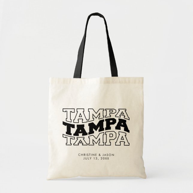 Bolso De Tela Boda Tampa Bienvenida a Tote Bag Boda de Florida (Frente)