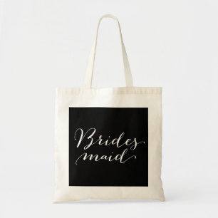Bolso De Tela Boda Tote Bag del guión de la novia