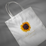 Bolso De Tela Bodas de oro floral y ruidoso equipo de dama de ho<br><div class="desc">En verano rústico elegante o otoño boda elegante dama de honor, dama de honor o una bolsa de tote chica de flores con hermosos girasoles con texto personalizado. Puede elegir personalizar para cambiar aún más las fuentes y los colores de las letras. La bolsa de té es apta para el...</div>