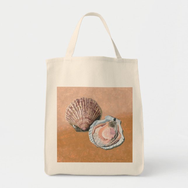 Bolso De Tela Bodegón de vieiras (Frente)