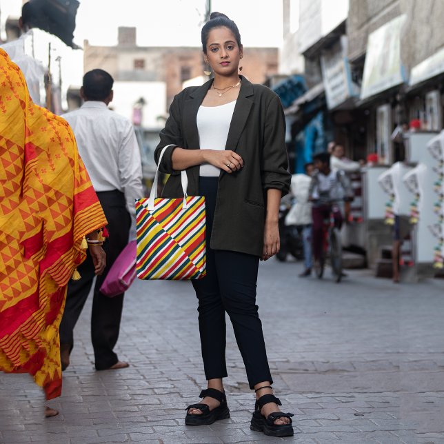 Bolso De Tela Bohemian Striped (Subido por el creador)