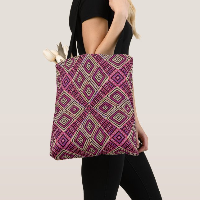 Bolso De Tela Boho africano | Ropa de barro inspirada (Detalle)