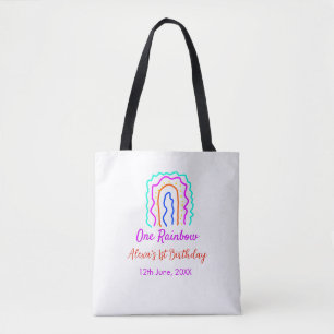 Bolso De Tela Boho Arcoiris, un niño de cumpleaños, retro brilla