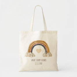 Bolso De Tela Boho Baby Watercolor Rainbow Fox Heart Tote Bag