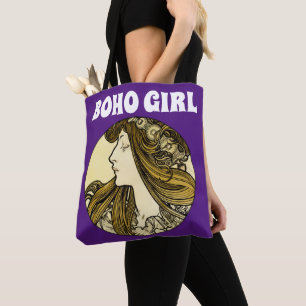 BOLSO DE TELA BOHO BOHEMIAN CHICA TOTE PURSE