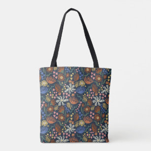 Bolso De Tela Boho Botánico Serie #2