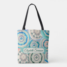Bolso De Tela Boho Circles Tote Bag