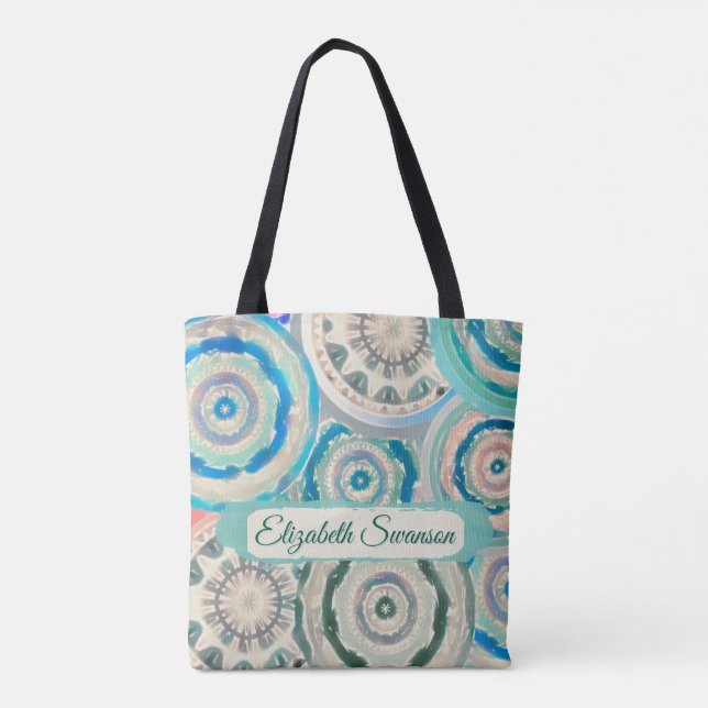 Bolso De Tela Boho Circles Tote Bag (Reverso)
