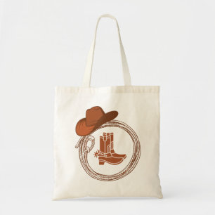 Bolso De Tela Boho Cowboy Boots Western Tote Bag
