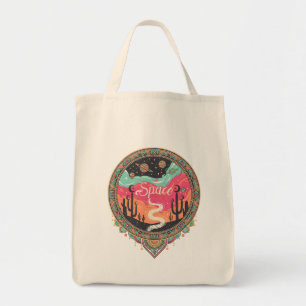 Bolso De Tela Boho Desierto Cósmico Retro