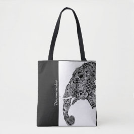 Bolso De Tela Boho Elephant Dreamcatcher - Tote Bag