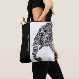 Bolso De Tela Boho Elephant Dreamcatcher - Tote Bag
