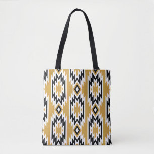 Bolso De Tela Boho étnico: patrón geométrico vintage.