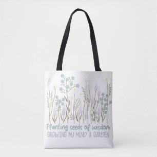 Bolso De Tela Boho Floral Inspirador Citas estilo Boho