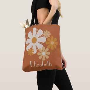 Bolso De Tela Boho floral retro personalizado