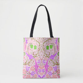 Bolso De Tela Boho Floral rosa William Morris Art Tote Bag