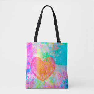 Bolso De Tela Boho Heart